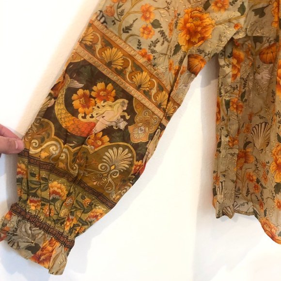 Spell & the Gypsy Seashell Blouse NEW Floral Top - Picture 8 of 16